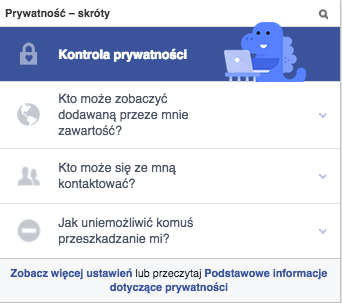 Facebookowy dinozaur: sympatyczny przewodnik po meandrach prywatności w sieci społecznościowej